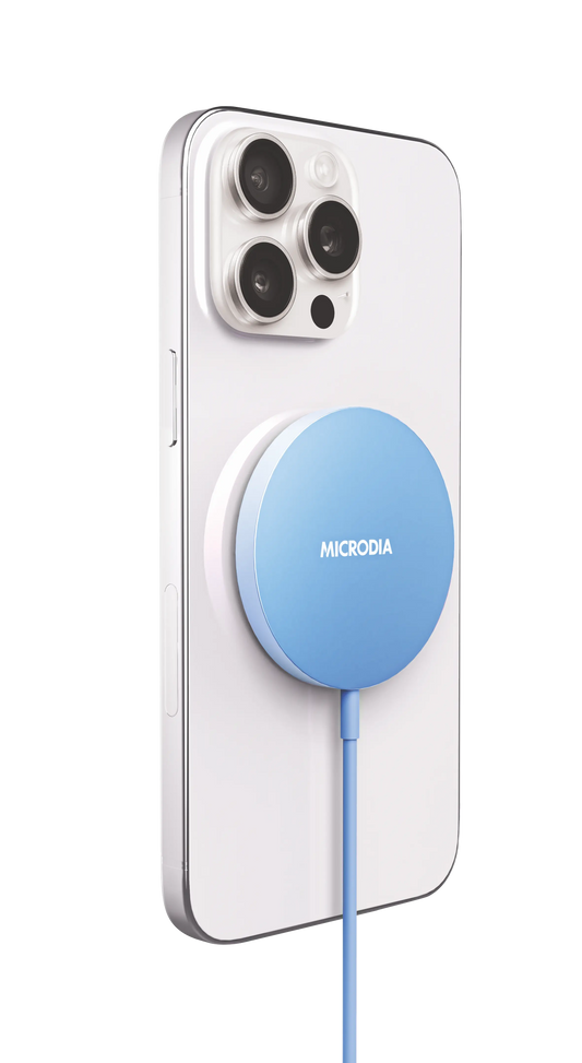 SNAPPad™ Visi.O,  15W Ultra Slim Transparent Aluminum Wireless Charging Pad Microdia