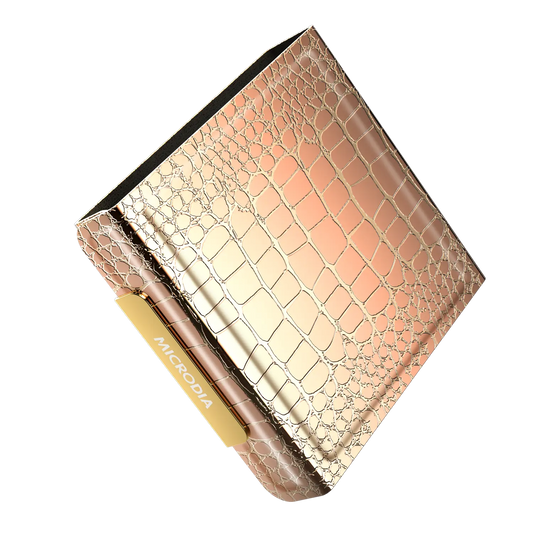 SNAPPAD™ Visi-DUO Crocodile Birkin,  18W 3-in-1 Portable Foldable Wireless Charging Pad.