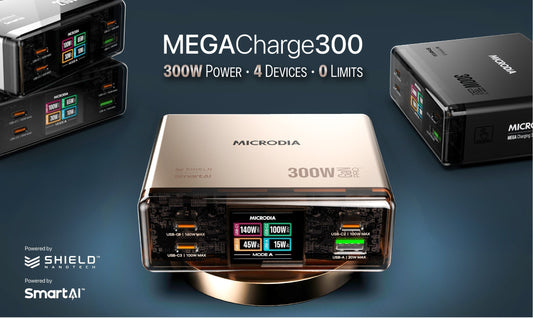 GaN-Powered Charging: Unleash the Power of the MICRODIA MEGA300 Charging Station