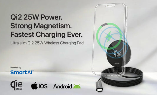 Qi2 25W Power. Strong Magnetism. Fastest Charging Ever. Microdia