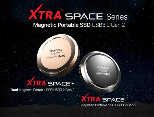 MICRODIA XTRA SPACE & SPACE PLUS Magnetic Portable SSD