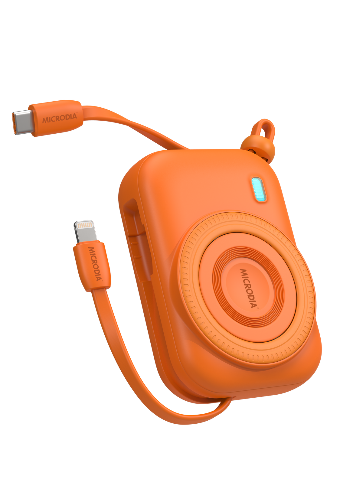 MICRODIA SNAPPower Uno Y10000 , 37.5W, Qi2 (Optional) 3-in-1 Magnetic Power Banks w/ Built-in USB-C Cable & Lightning Cable & LED Display Microdia