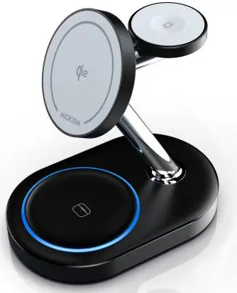 SNAPStation PLUS Qi2 23W 4-in-1 Magnetic Wireless Charging Station MICRODIA