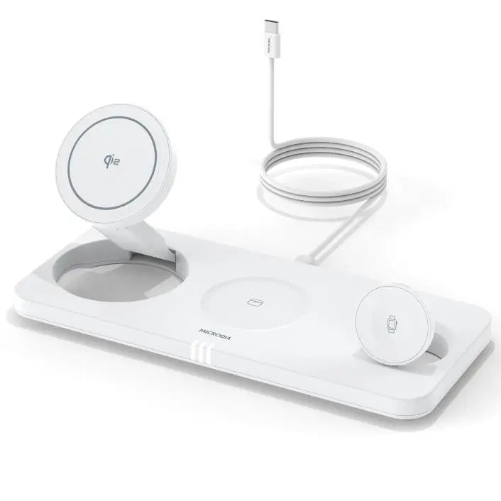 SNAPStation ATRIUM Qi2 23W 4-in-1Magnetic Wireless Charging Station MICRODIA