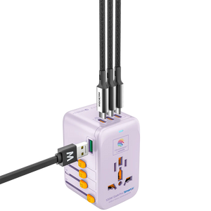 1WorldAdapter™ PD120W GaN Pro™ with 4 x USB-C PD3.2 & USB-A QC4+ PPS Fast Charging Microdia