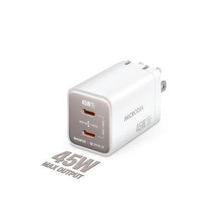 SMARTCube™ Nano 45W GaN Pro Wall Charger, Dual USB-C PD3.0 Microdia