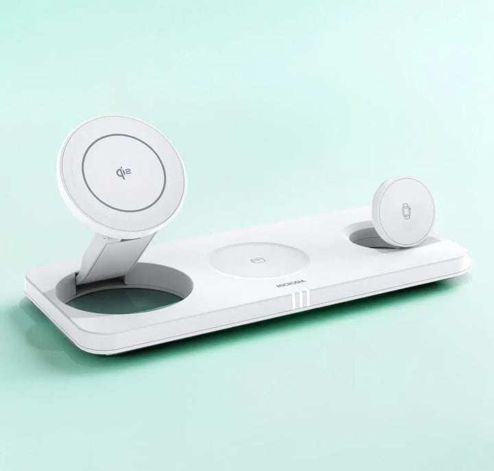 SNAPStation ATRIUM Qi2 23W 4-in-1Magnetic Wireless Charging Station MICRODIA