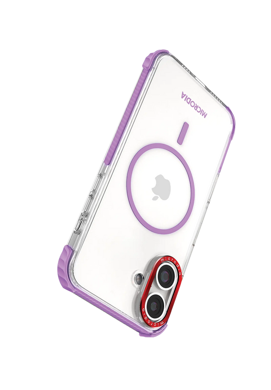 CRYSTAL GEAR Lavender iPhone 16 Case Microdia