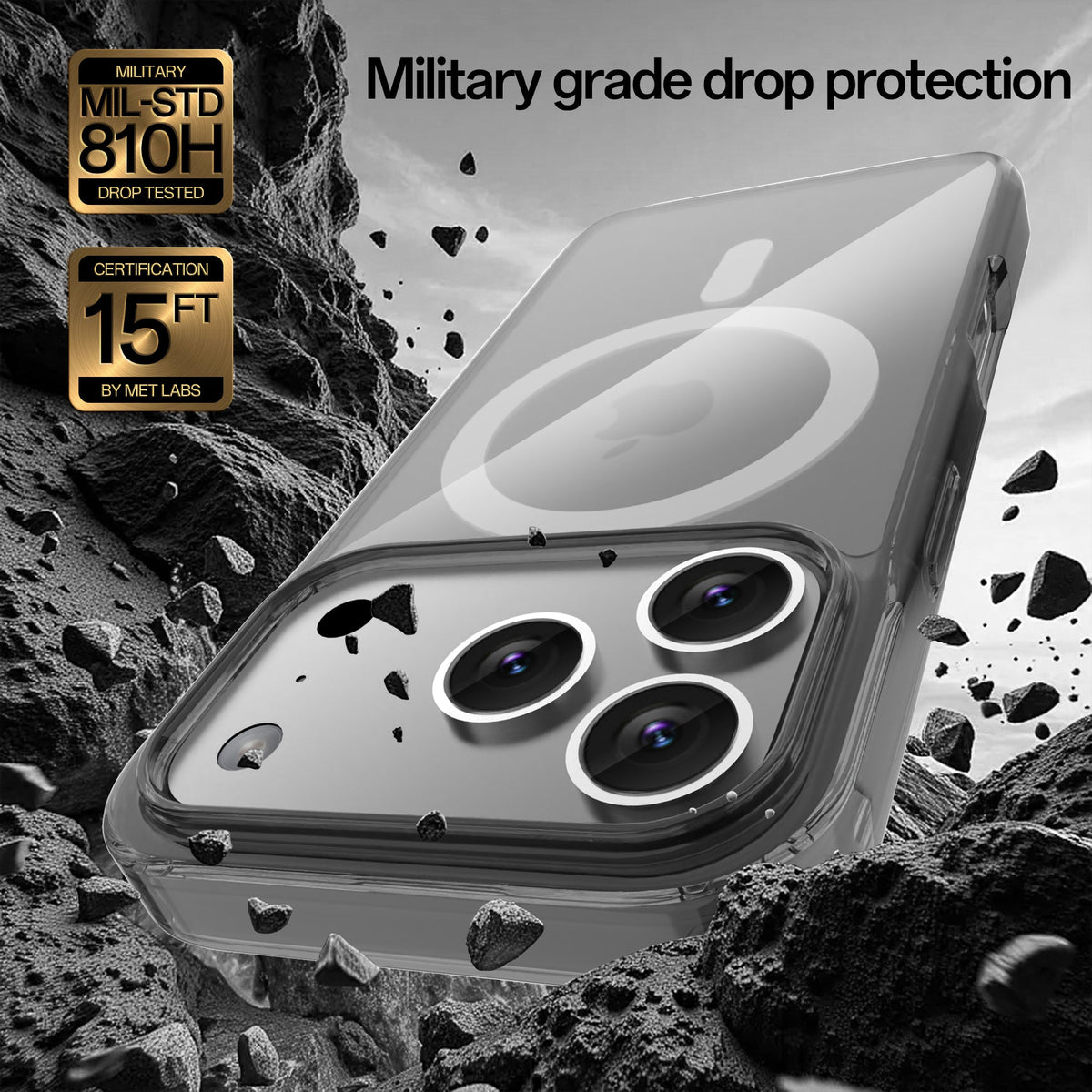 MICRODIA CRYSTAL™ High Transparency Protective iPhone Case Microdia