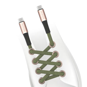 ExeCable™ Shoelace 60W USB-C to USB-C.