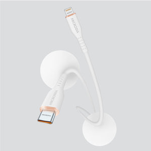 MICRODIA Fruitywire™ Liquid Silicon MFi-Certified 60W USB-C to Lightning Charge & Sync Cable Interface USB-C (USB2.0), MFi Lightning Transfer Speed 480Mbps Microdia