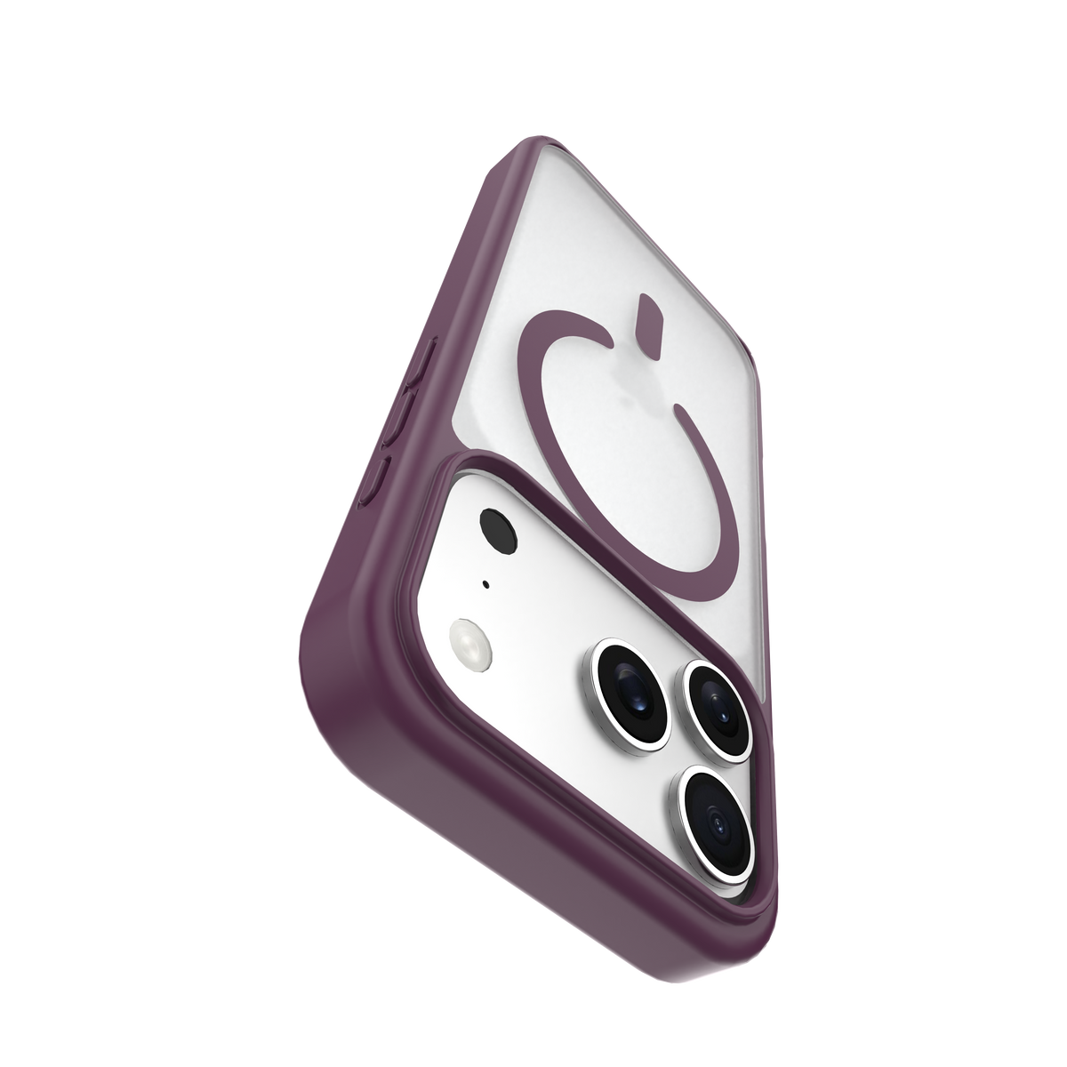 MICRODIA CRYSTAL GEAR™ High Transparency Protective iPhone Case - Burgundy Microdia
