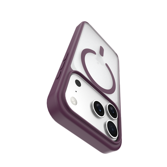 MICRODIA CRYSTAL GEAR™ High Transparency Protective iPhone Case - Burgundy Microdia