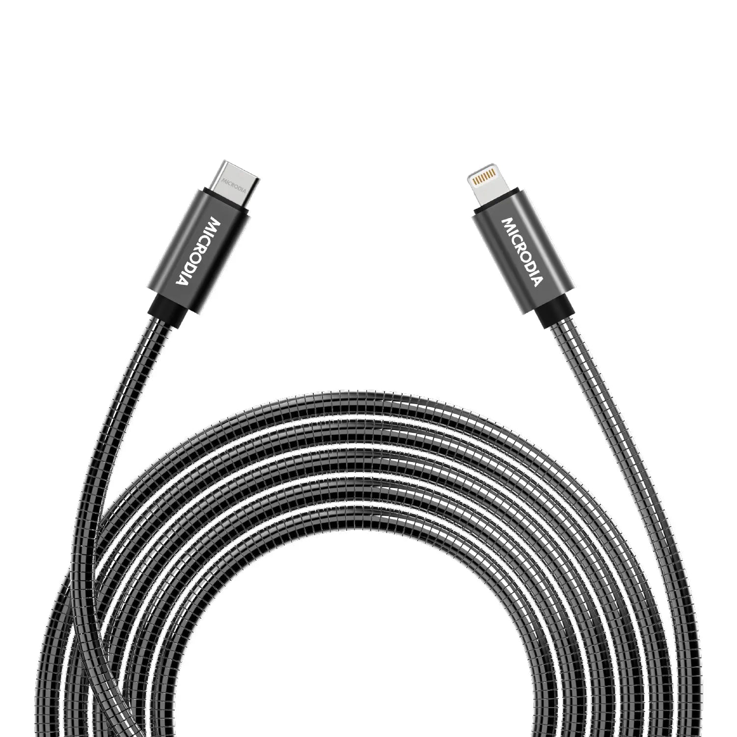 MICRODIA ExeCable™ Steel PD60W USB-C to Lightning Charge & Sync Cable Microdia