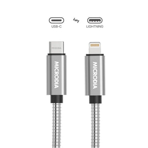 MICRODIA ExeCable™ Steel PD60W USB-C to Lightning Charge & Sync Cable Microdia