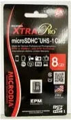 MICRODIA XTRA PRO, Micro SDHC UHS-1 Card, 8GB MICRODIA