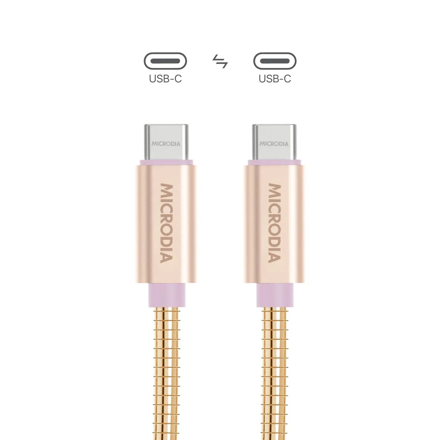 MICRODIA ExeCable™ Steel PD60W USB-C to USB-C Charge & Sync Cable Microdia