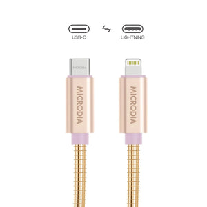 MICRODIA ExeCable™ Steel PD60W USB-C to Lightning Charge & Sync Cable Microdia