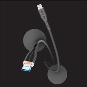 MICRODIA Fruitywire™ Liquid Silicon MFi-Certified 60W USB-C to Lightning Charge & Sync Cable Interface USB-C (USB2.0), MFi Lightning Transfer Speed 480Mbps Microdia