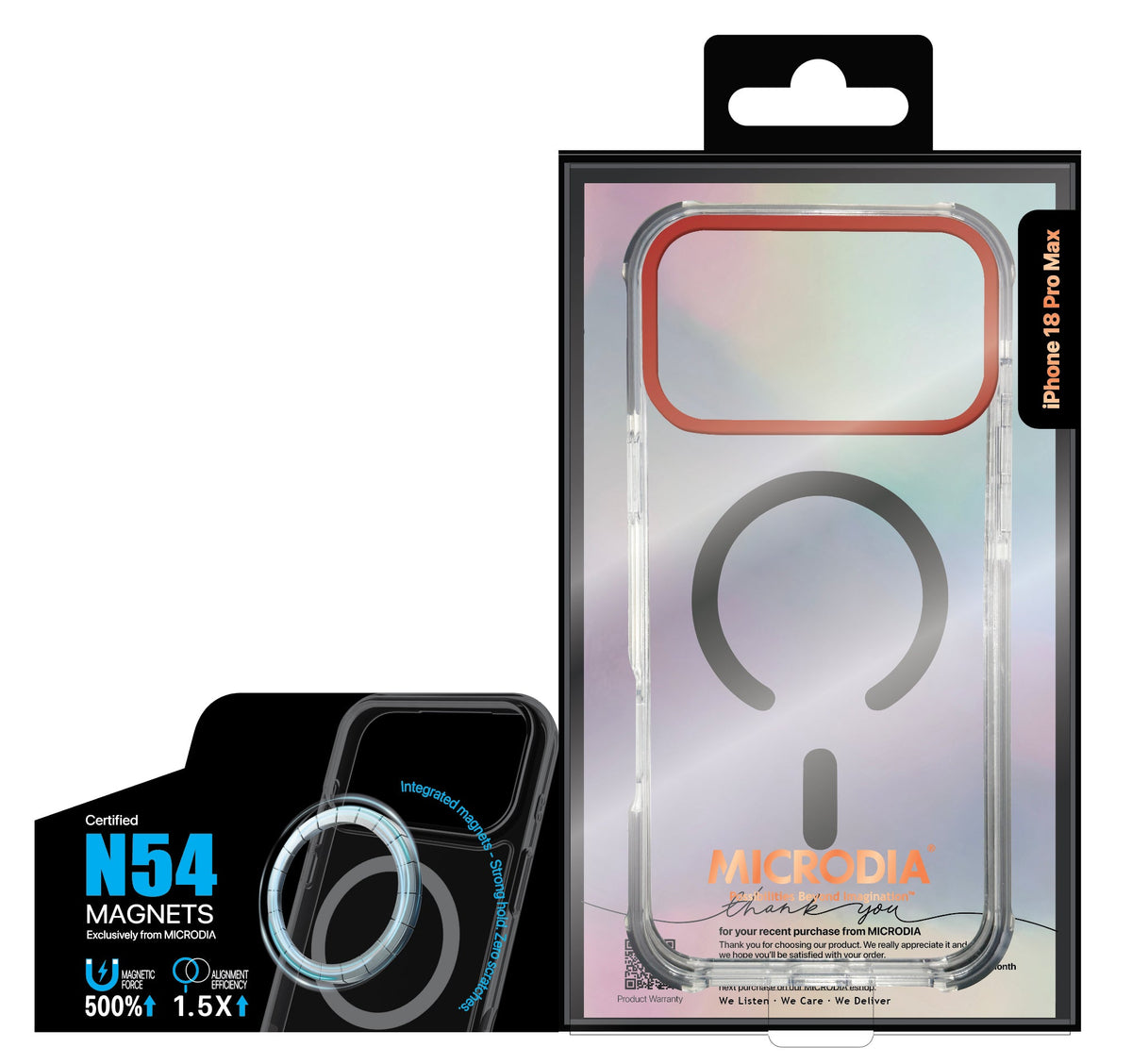 MAGNETO™ GEAR – 4M Certified Shock Resistant Protective Case with Reinforced Corners, Integrated Magnetic Ring made of N54 magnets Microdia