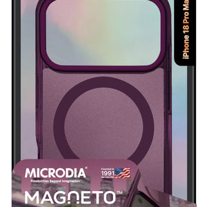 MICRODIA CRYSTAL GEAR™ High Transparency Protective iPhone Case - Burgundy Microdia