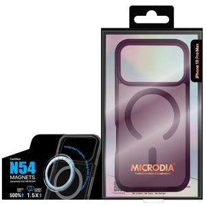 MICRODIA CRYSTAL GEAR™ High Transparency Protective iPhone Case - Burgundy Microdia
