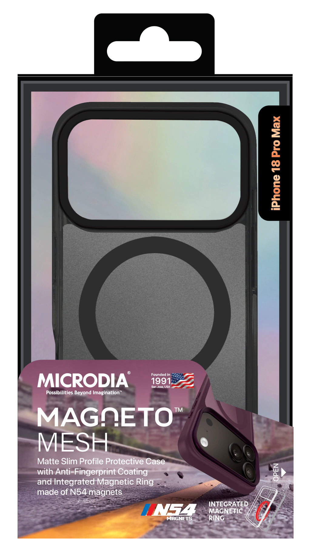 MICRODIA CRYSTAL GEAR™ High Transparency Protective iPhone Case - Burgundy Microdia