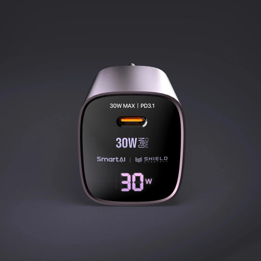 SMARTCube™ 30W مع شاشة عرض الطاقة USB-C + USB-A (نسخة) MICRODIA