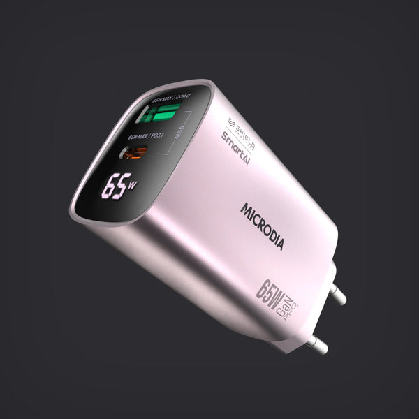 SMARTCube™ 65 W avec affichage de puissance USB-C PD3.1 + USB-A - MICRODIA