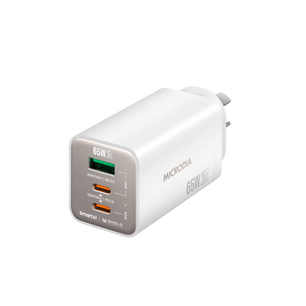 SMARTCube™ Nano 65W GaN Pro Wall Charger, 3-Port, USB-C PD3.0 + USB-A QC3.0 Microdia