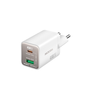 SMARTCube™ Nano 45W GaN Pro Wall Charger,Dual-Port, USB-C PD3.0 + USB-A QC3.0 Microdia