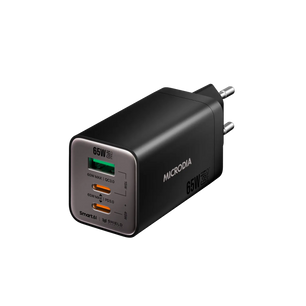 SMARTCube™ Nano 65W GaN Pro Wall Charger, 3-Port, USB-C PD3.0 + USB-A QC3.0 Microdia