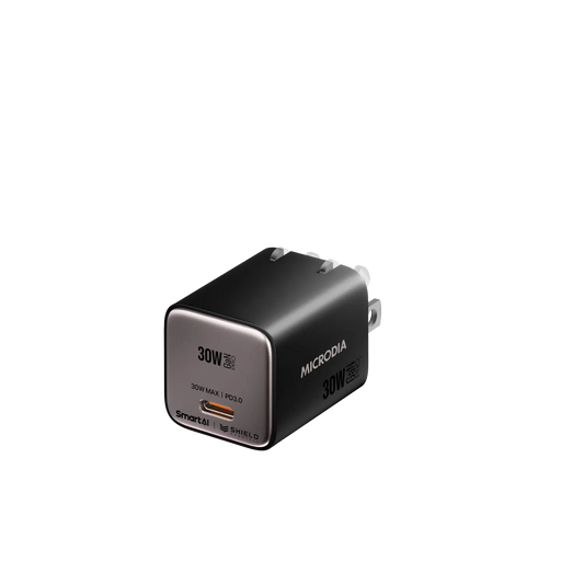 Cargador de pared Nano Tiny-30W GaN Pro USB-C PD3.0 Microdia SMARTCube™