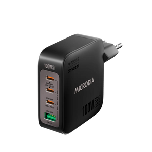 SMARTCube™ Nano 100W GaN Pro Wall Charger, 4-Port, USB-C PD3.0 + USB-A QC3.0 Microdia