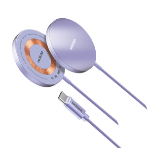 SNAPPad™ Visi.O,  15W Ultra Slim Transparent Aluminum Wireless Charging Pad Microdia