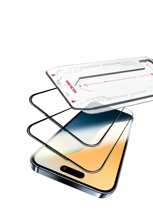 Protector de pantalla SCREENGUard™ ULTRA ALTA DEFINICIÓN para iPhone 16 Series (2 piezas) Microdia